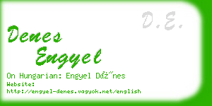 denes engyel business card